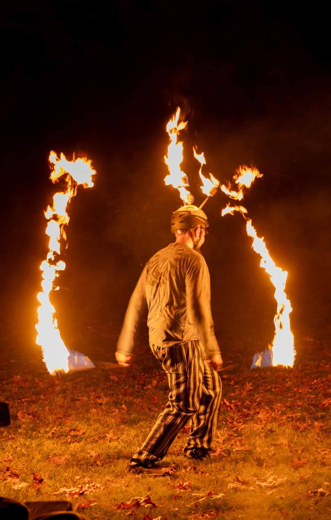 Fire helmet fire poi